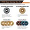 11PCS Wood Carving Disc Set for 4" or 4 1/2" Angle Grinder, Stump Tool Grinding Wheel Disc with 5/8" Adapter Ring, Woodworking Grinder Attachment for Cutting Shaping Carving Sanding Polishing